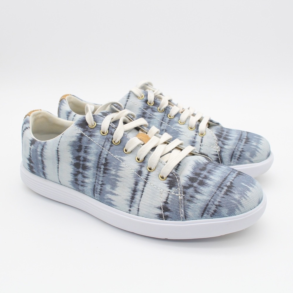 Cole Haan Grand Crosscourt Sneaker Womens Size 7B Blue Canvas Lace Up Shoes